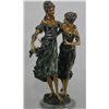 Image 1 : "SISTERS" BRONZE SCULPTURE - A. MOREAU