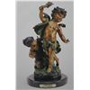 Image 1 : "TORCH BOY" BRONZE SCULPTURE - A. MOREAU