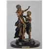 Image 1 : "TEACHING HOW TO DANCE" BRONZE SCULPTURE - A. MOREAU