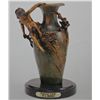 Image 1 : "FEMALE VASE" BRONZE SCULPTURE - A. MOREAU