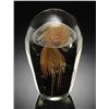Image 1 : ART GLASS YELLOW JELLYFISH GLOW IN THE DARK