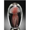 Image 1 : ART GLASS ORANGE JELLYFISH GLOW IN THE DARK