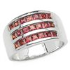 Image 1 : 1.89 CARAT GENUINE ORANGE SAPPHIRE .925 STERLING SILVER RING