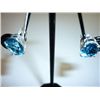 Image 1 : 18.50 CTW BLUE TOPAZ EARRING .925 STERLING SILVER