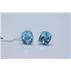 Image 1 : 17.20 CTW BLUE TOPAZ EARINGS .925 STERLING SILVER
