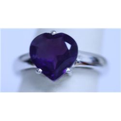 18.70 CTW AMETHYST RING .925 STERLING SILVER