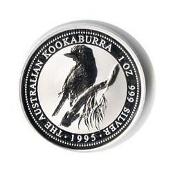 Australian Kookaburra 1 oz. Silver 1995