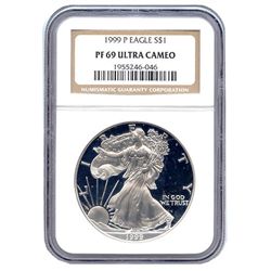 Certified Proof Silver Eagle PF69 1999