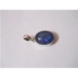 NATURAL 19.60 CTW TANZANITE OVAL PENDANT .925 STERLING