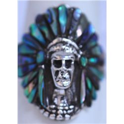 43.40 CTW SEMIPRECIOUS RING .925 STERLING  SILVER