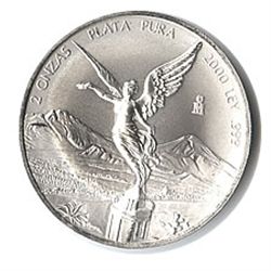 Mexican Silver Libertad 2 Ounce 2000