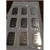 Image 1 : 10 ONE OZ .999 PURE SILVER JOHNSON MATTHEY BARS