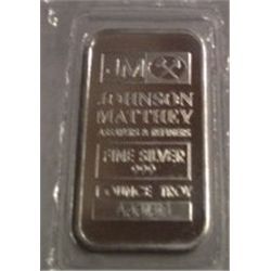 1 OZ .999 PURE SILVER BAR