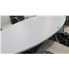 Image 1 : WHITE OVAL EURO STYLE CONFERENCE TABLE