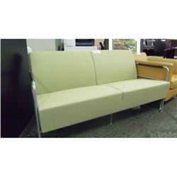 LAMMHULTS BEIGE DESIGNER 2 SEAT RECEPTION SOFA