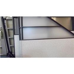 LARGE LOT OF SEMI-GLAZED OFFICE PARTITIONS