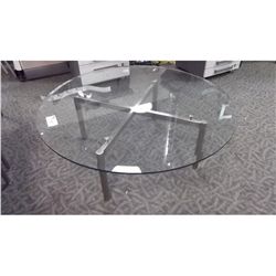 48" GLASS RECEPTION TABLE