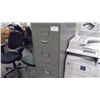 Image 1 : GREY 4-DRAWER LEGAL SIZE FILING CABINET