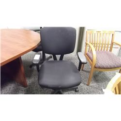 HON BLACK ADJUSTABLE ARM TASK CHAIR