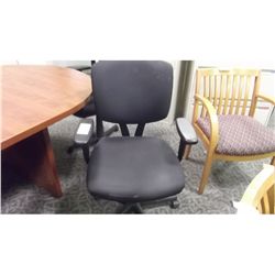 HON BLACK ADJUSTABLE ARM TASK CHAIR
