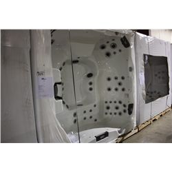 8 PERSON, BENCH SEATING, SNOW WHITE, SMOKE