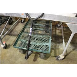 GREEN MOBILE GARDENING CART
