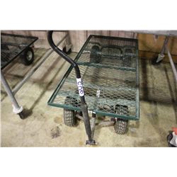 GREEN MOBILE GARDENING CART