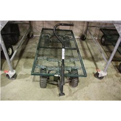 GREEN MOBILE GARDENING CART