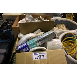 ASSORTED DISHES, CUPS & LIGHTS