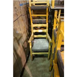 LOT OF MAPLE FRAMED CHAIRS