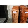 Image 1 : 3 ROLLS OF ORANGE FENCING