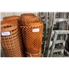 Image 1 : 3 ROLLS OF ORANGE FENCING