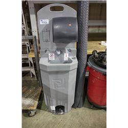 PLASTIC FLOORING, MOBILE WASH STATION & CART