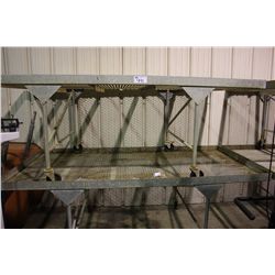 4FT X 8FT MOBILE METAL WORK TABLE