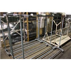 MOBILE METAL UNIFORM RACK