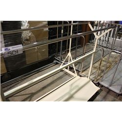 MOBILE METAL UNIFORM RACK