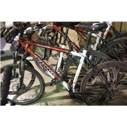 RED KONA FRONT SUSPENSION MOUNTAIN BIKE