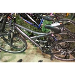 GREY NO NAME FULL SUSPENSION MOUNTAIN BIKE