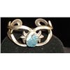 Image 1 : Sterling Spider Web Turquoise Stone Bracelet