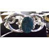 Image 3 : Sterling Spider Web Turquoise Stone Bracelet