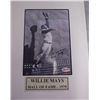 Image 1 : Willie Mays  Autographed Matted COA