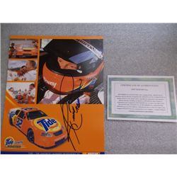 Ricky Craven  Autographed 8 x 10 signed COA