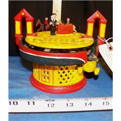 Cast Iron Horse Racing Bank