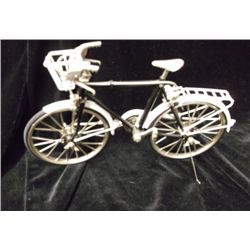 Miniature Die Cast Bike Black & White