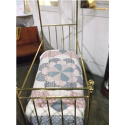 Small Canope Brass Bed--- think this is for dolls