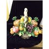 Image 1 : Large Capidomento  Porcelain Fruit Basket