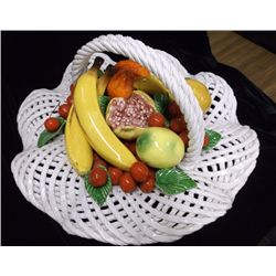 Large Italian Lace Fruit Bowl
