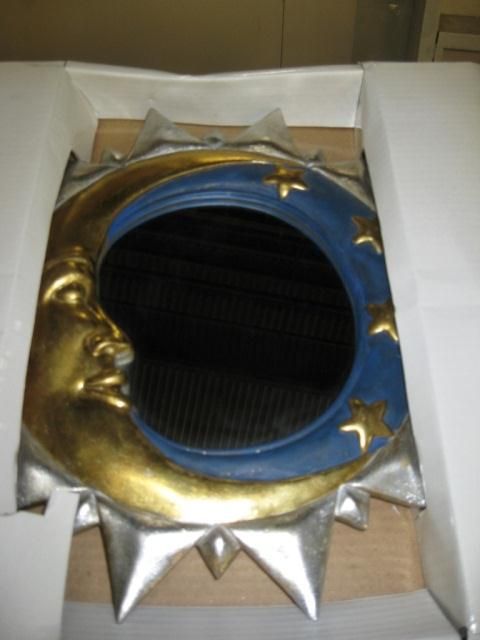 Half Moon Mirror, Approx. 16" Diameter