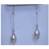 Image 1 : 11.60 CTW WHITE PEARL DANGLING EARRING