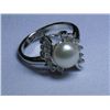 Image 1 : ELITE WHITE PEARL CZ SILVER